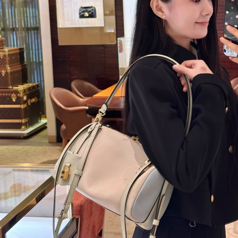 跨境2025秋冬新款真皮女包手提包大容量单肩时尚休闲单肩包斜挎包|undefined