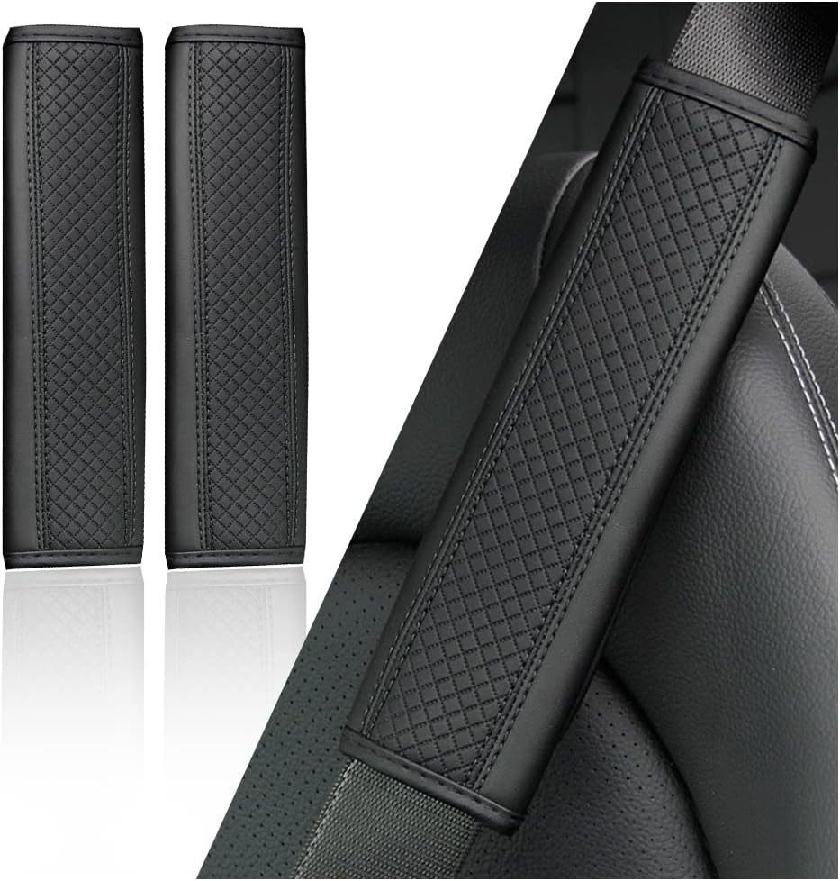Popular Amazon seatbelt shoulder pad, carbon fiber shoulder protector, breathable leather, soft and safe, wholesale