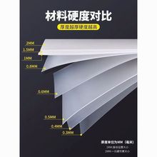 PP磨砂半透明塑料板PC黑色彩色塑料PET均可钉制