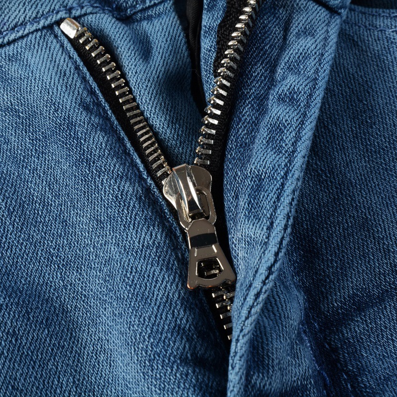 Jeans uomo slim fit skinny blu patchwork stropicciati pantaloni_voghion.com