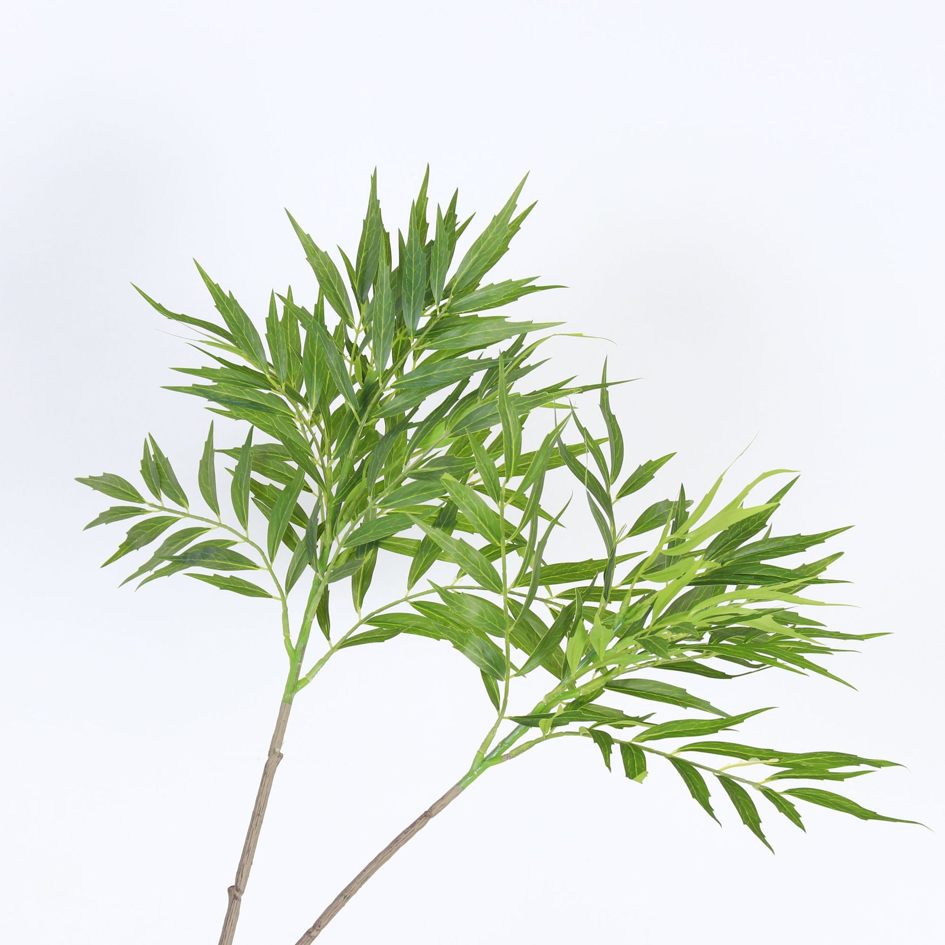Rama Artificial de Mahonia de Plástico y PVC 1 Rama para Decoración de Interiores image 1