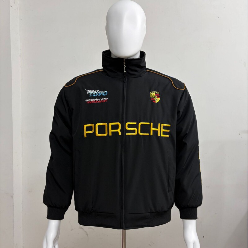 F1 racing suit embroidered Porsche jacket motorcycle riding suit vintage American style couple's custom jacket