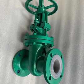 16C手动铸钢Z41F46DN300防腐图片闸阀耐酸碱-