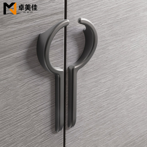 New light luxury cabinet door handle paired with Nordic high-end wardrobe and wine cabinet door handle zinc alloy cabinet hardware handle