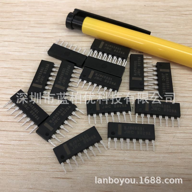 NJM4580L 封装SIP-8 音频功率芯片 双运算放大器 JRC全新原环现货