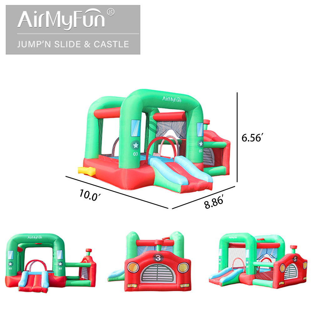 AMF | Castillo inflable para niños pequeño trampolín para el hogar castillo inflable tobogán para niños Castillo