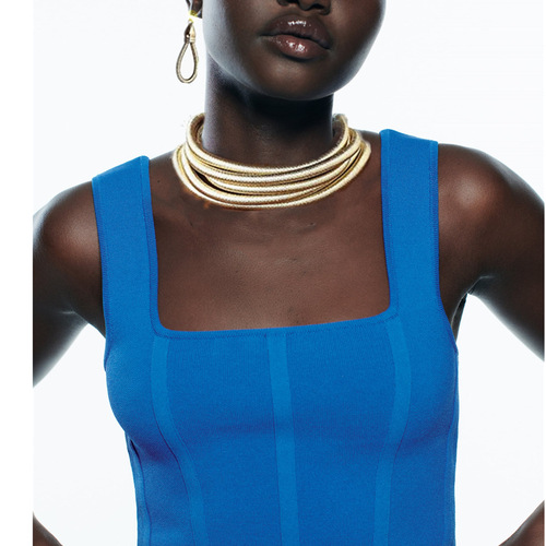 European and American fashion multi-layer woven choker set for Black women's necklaces, cross-border necklace accessories choker suit