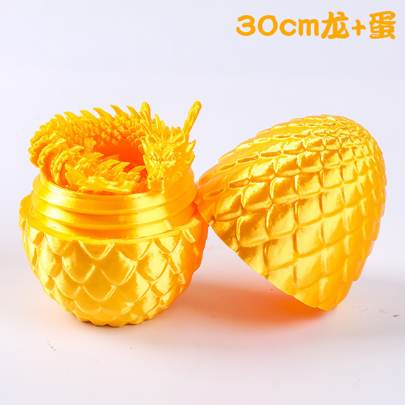 Adorno de Dragón Chino en Impresión 3D de PLA Articulado para Decoración y Regalo