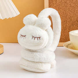 新款韩版毛绒儿童耳套  冬季保暖耳罩可爱咪眼兔子耳暖耳包批发