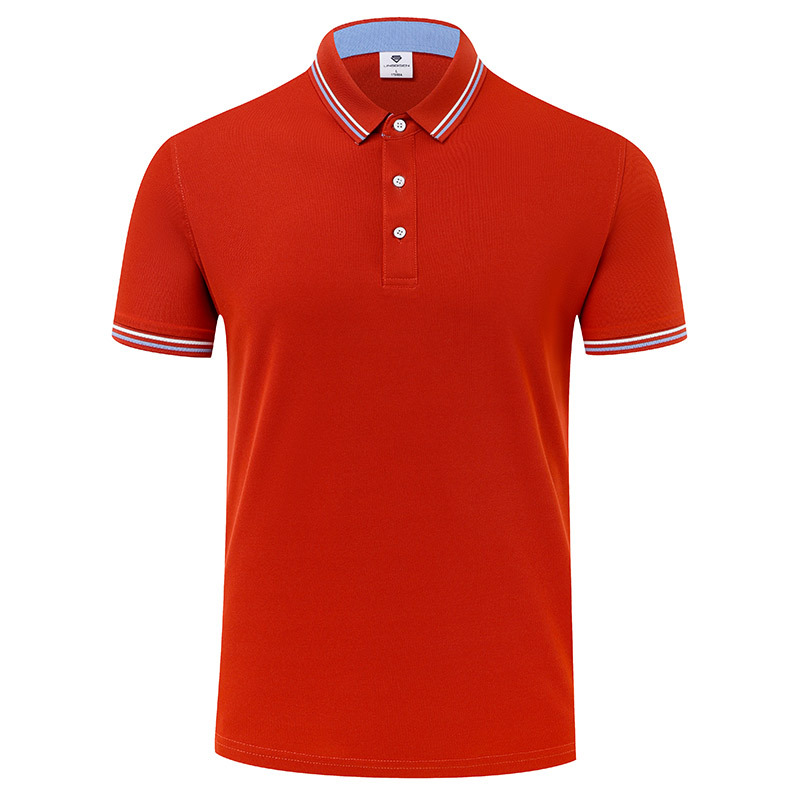 Verano versátil adelgazante antiarrugas resistente al desgaste refrescante color transpirable equipo de trabajo ropa de manga corta solapa Polo personalización