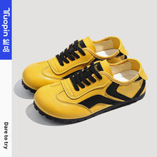 鮀品派派鞋2025四季新款女板鞋小众软底休闲百搭运动德训鞋TP485L