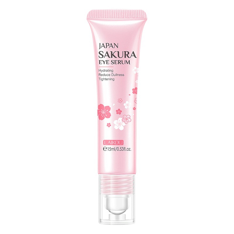 Laikou Sakura Eye Essence 15ml Moisturizing and Replenishing Roll-On Massage Care Manufacturer Cross-Border Supply