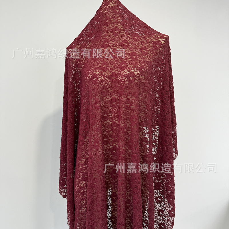 Tejido de encaje europeo y americano, tejido de encaje de burbuja plegado, fabricantes de ropa, blusas, fabricantes de tela en stock