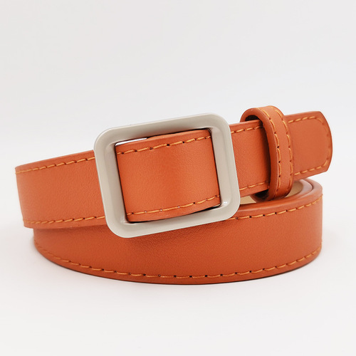 【Factory Wholesale】Women's Belt, Simple No-Stitch Hole-Free Student Casual Decorative Belt