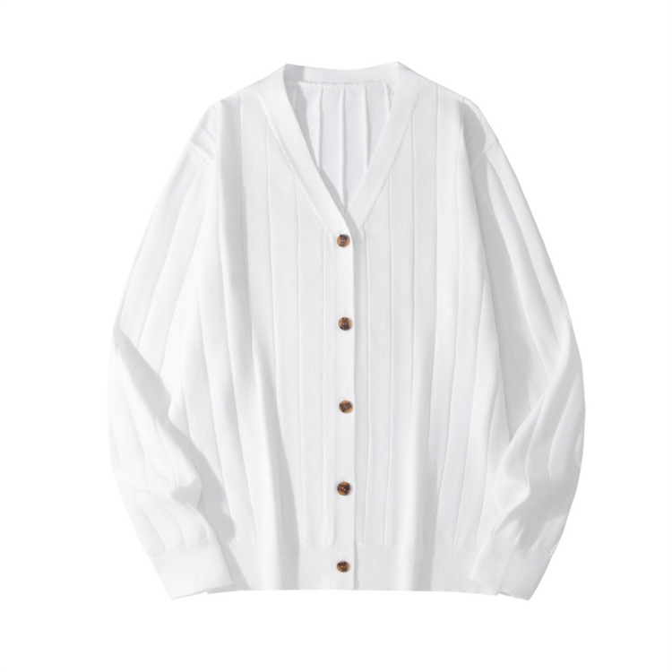 Herren-Strickcardigan im koreanischen Stil – Oversized-Pullover mit offener Vorderseite für Herbst und Winter_voghion.com