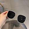 Fashionable white sunglasses, glasses, 2023 collection, Korean style, internet celebrity