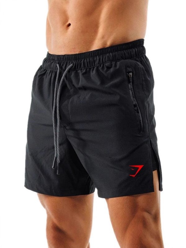 GYMSHARK ショートパンツ メンズ 夏 2in1 二重構造 ショートパンツ 筋トレ フィットネス カジュアル ゆったり プリント|undefined