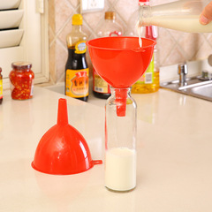 Kitchen home oil funnel, plastic wine funnel, wheat straw funnel, oil jug, wine jug, dividing funnel, wholesale