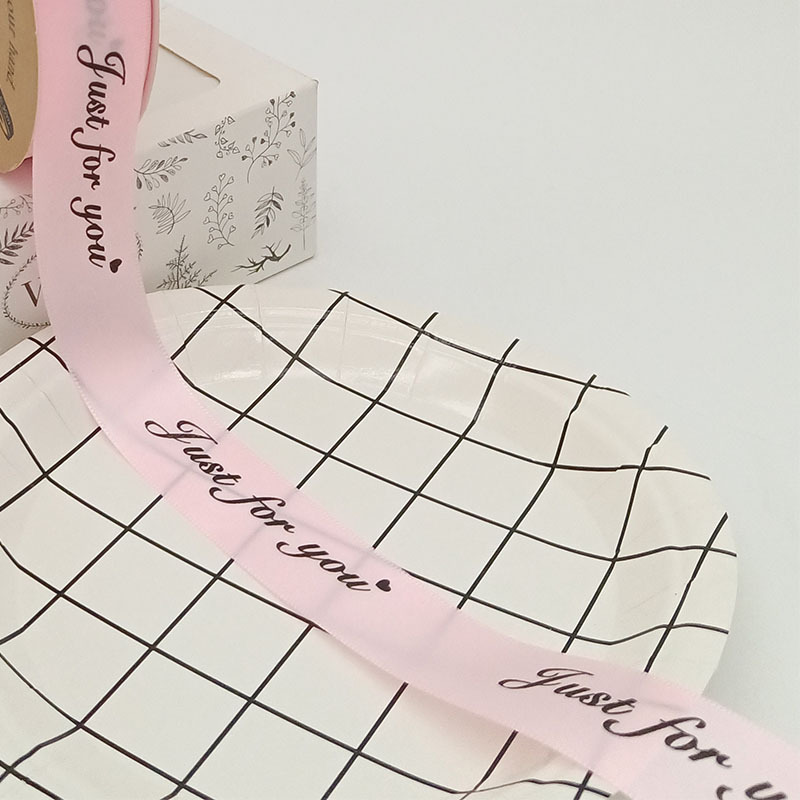 Inglés poliéster cinta flores regalo cinta DIY regalo decorativo cinta de embalaje ramo cinta al por mayor