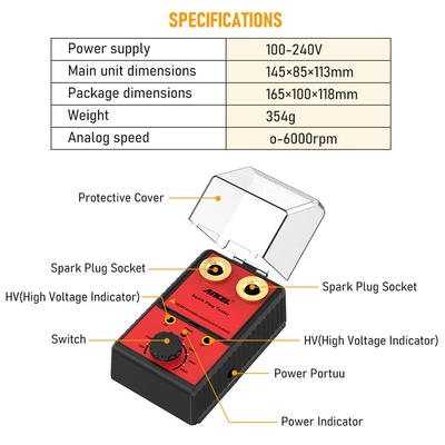 Avtomobil diaqnostika alətləri flashover tester double hole