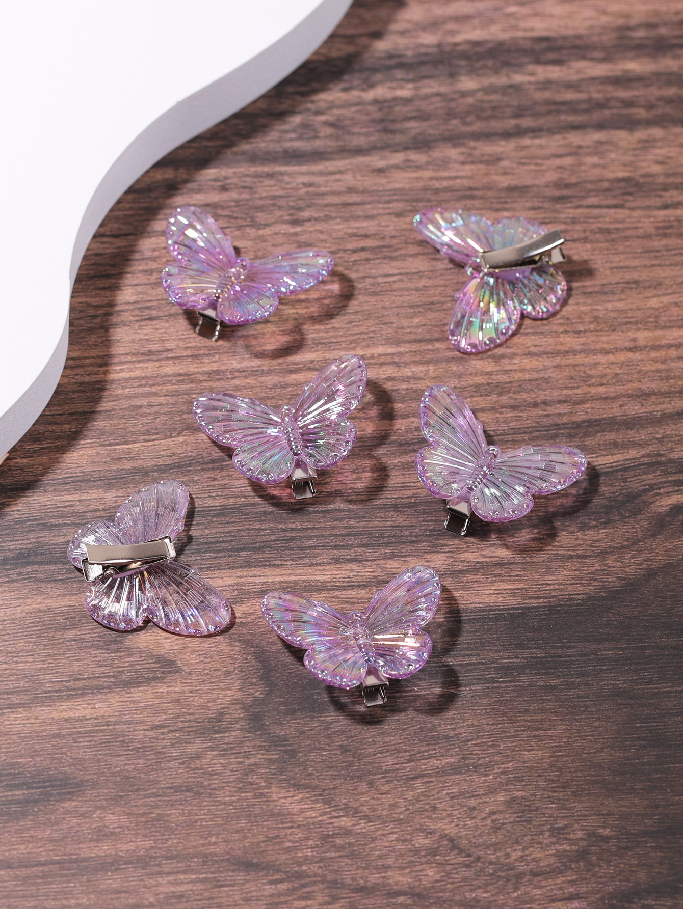 Hada de primavera arco flequillo clip lateral chica frente roto clip de pelo neto rojo trenzado clip de pelo de pico de pato clip tocado