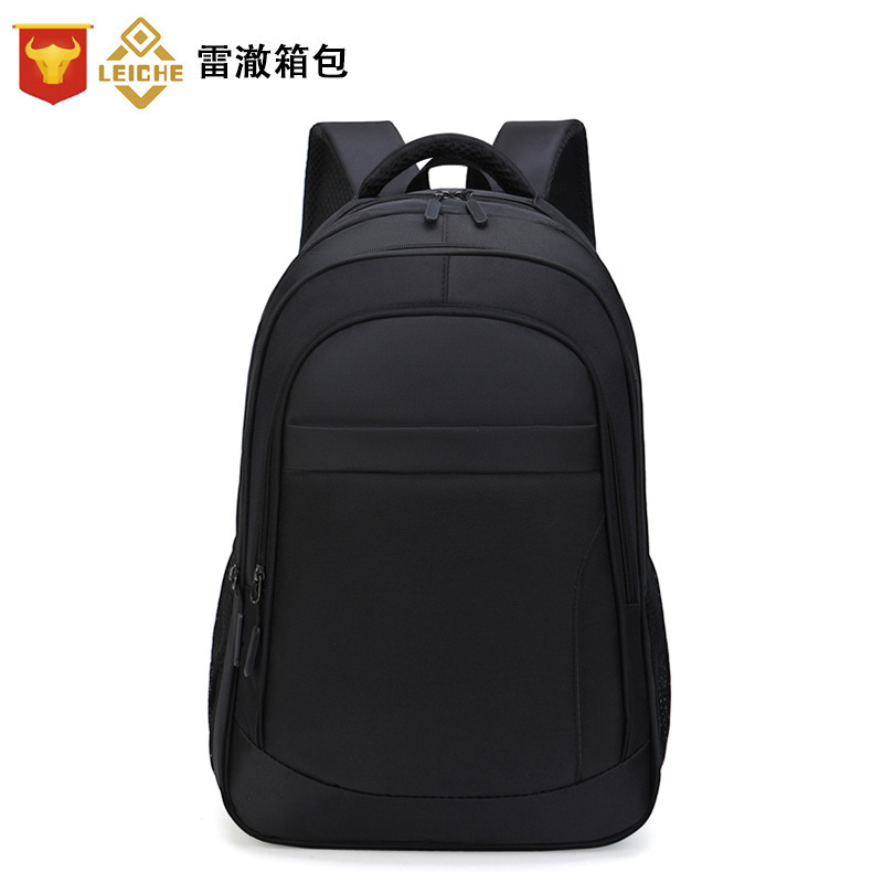 Cross-Border New Backpack with Printed Logo School Bag College Men's Outdoor Travel Computer Bag Business Simple