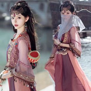 Xianjian Zixuan Style Ancient Hanfu Miao Ethnic Dress for Girls with Exotic Chinese Elements and Ethnic Decorations