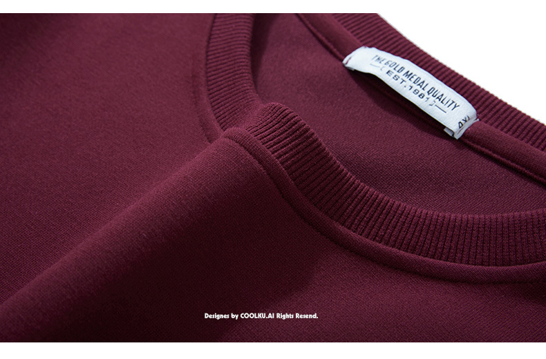 Men's Clothing Fashion Brand Large Size Men's Autumn Small Letter Printing Hot Diamond Loose Three Color Plus Size Sweater_voghion.com