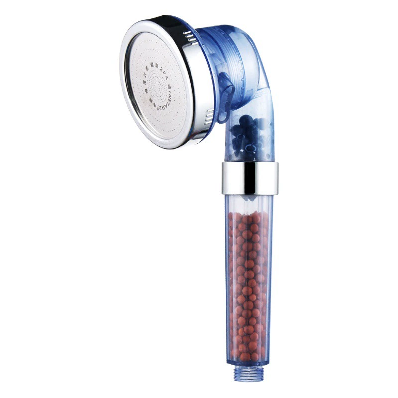 Костюм для душа под давлением насадка для душа с отрицательными ионами антиблокирующая ручная черная насадка для душа с четырьмя-пятью ионами оптом