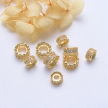 ��ɫ18K�����U�ջ�߅���黨����ʯ������DIY����朴������