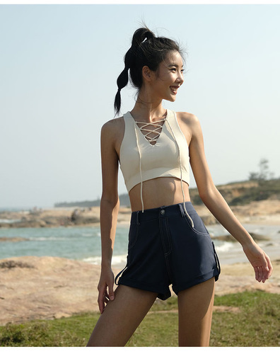 Sports Bra with Adjustable Straps, Backless Yoga Top for Summer, Women's Beauty Back Running Tank Top with Quick-Drying Fabric