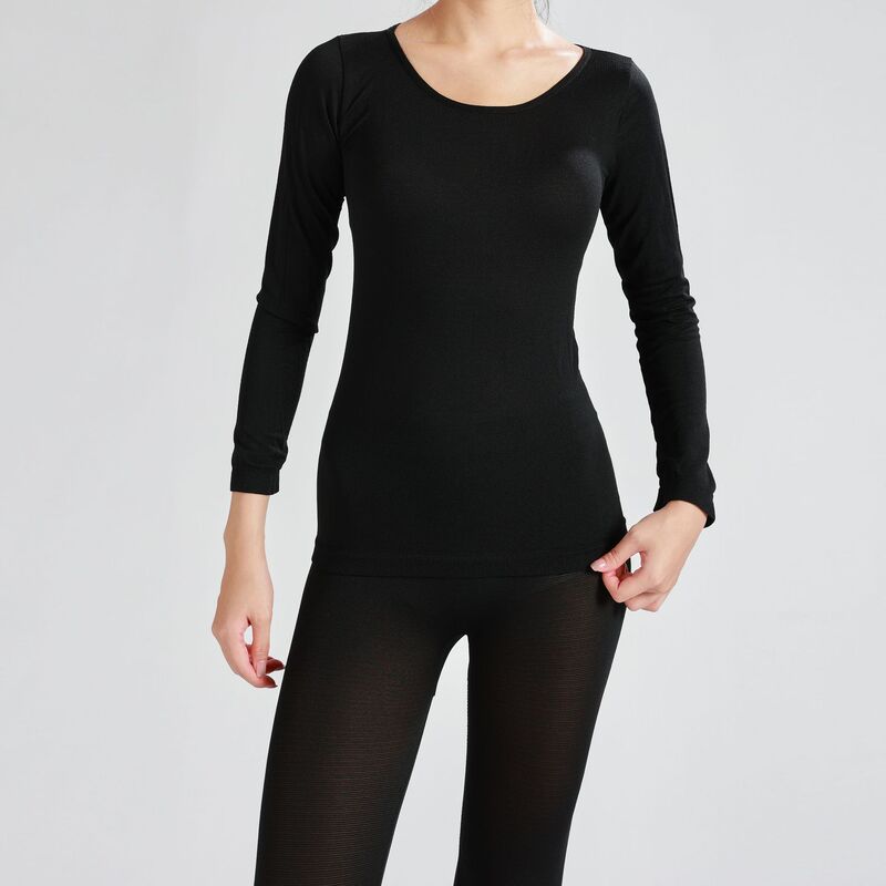 Thermal Underwear Set Thin Seamless Autumn Clothes and Pants Unisex Quick-Dry Knit Base Layer Set Wholesale