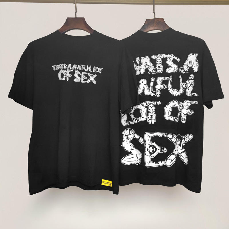 国境を越えた高品質THAT'S A AWFUL LOT OF COUGH SYRUP咳止めシロップ純綿Tシャツ|undefined