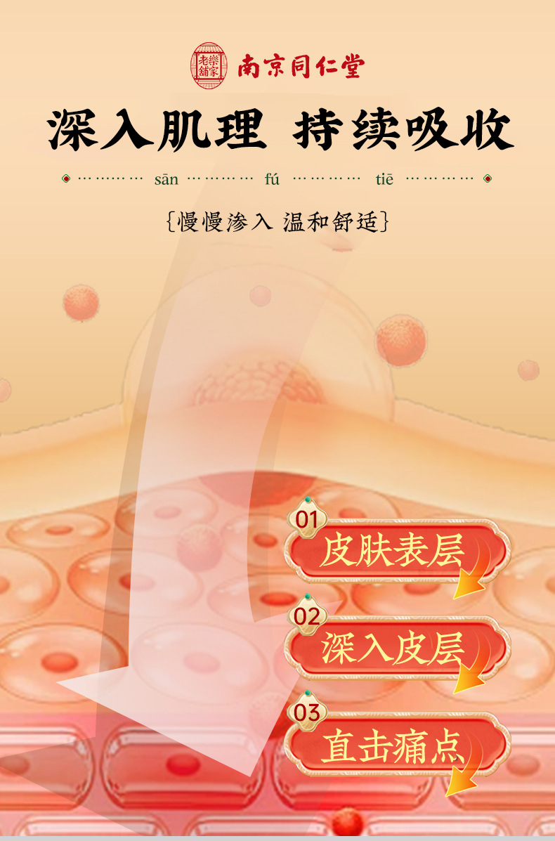 Sanfu Tie Warming Herbal Patch 30 Pcs Moxibustion Style Topical Sticker for Summer Seasonal Wellness quality and texture