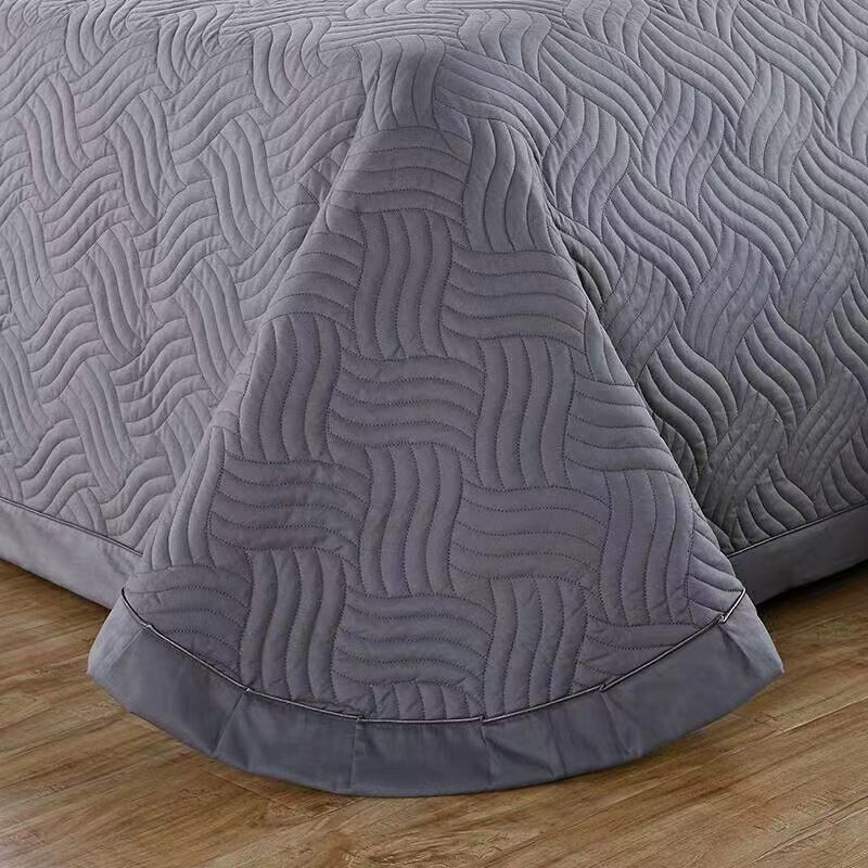 Sábanas de algodón sólido cubierta de cama cubierta