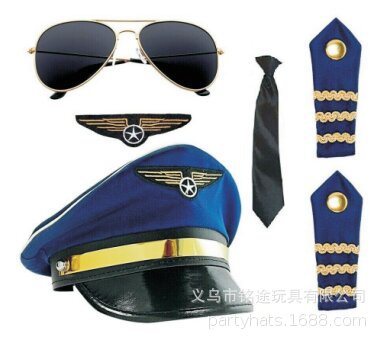 direct deal Europe and America Hot Spot PE Age Series Captain Stewardess role Act Dress up Clothes & Accessories suit
