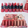 Waterproof lipstick, matte eraser, suitable for import, does not fade, long-term effect
