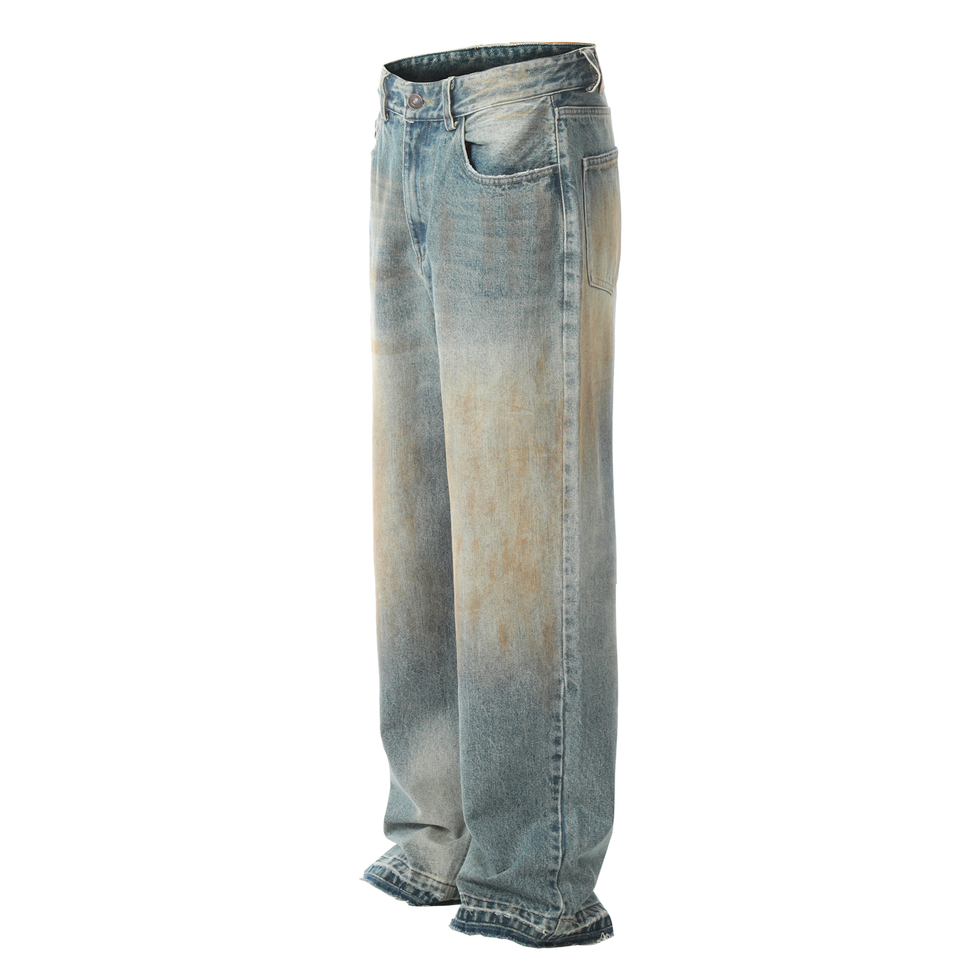 YON MODISH Herrenbekleidung 2024 Herbst Neues Produkt Meichao High Street Gewaschene und gebrauchte Cowboyhose_voghion.com