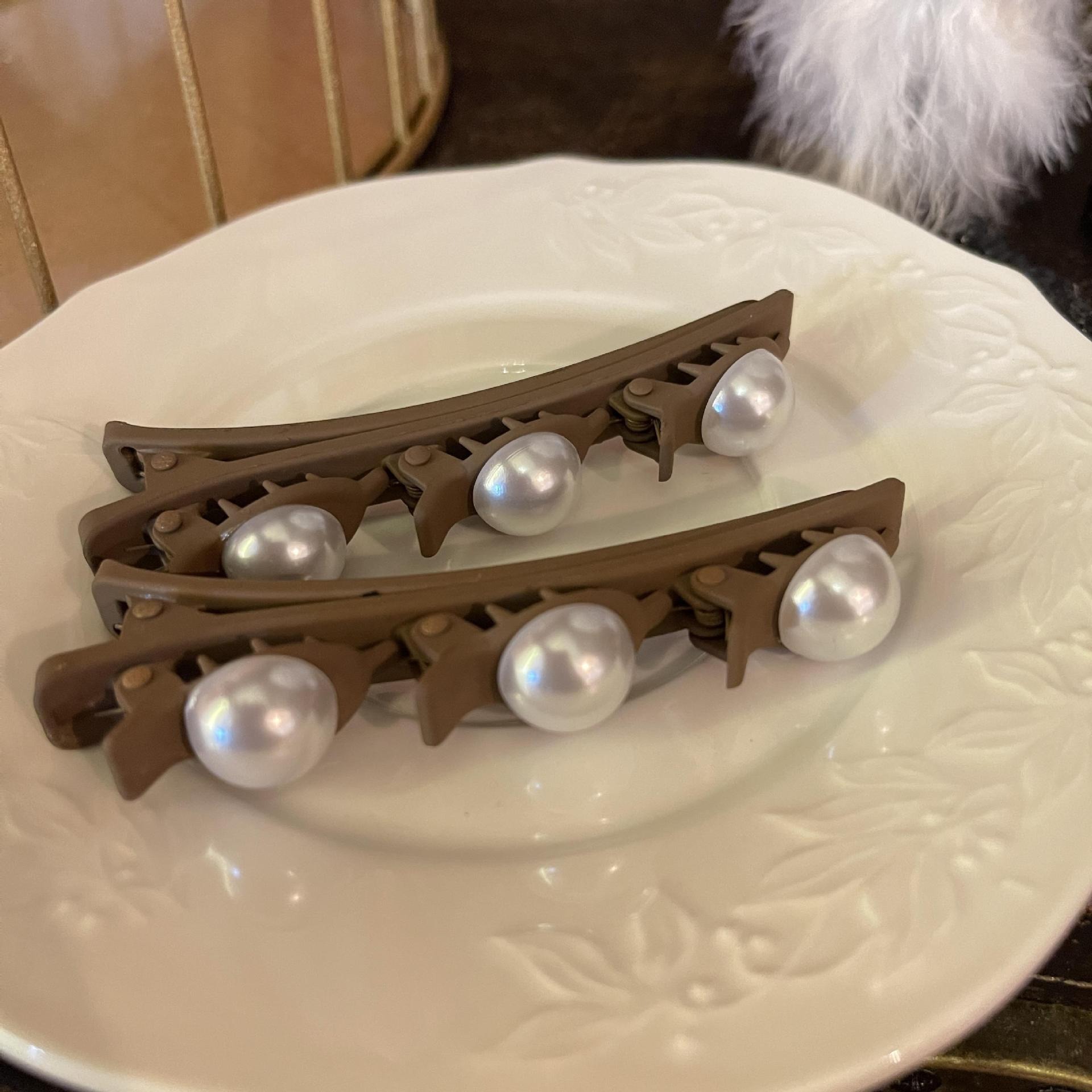 Beaded coffee color one