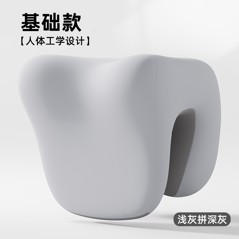 睡眠頚椎昼寝枕低反発昼寝枕カバー付きオフィス睡眠仰向け枕|undefined