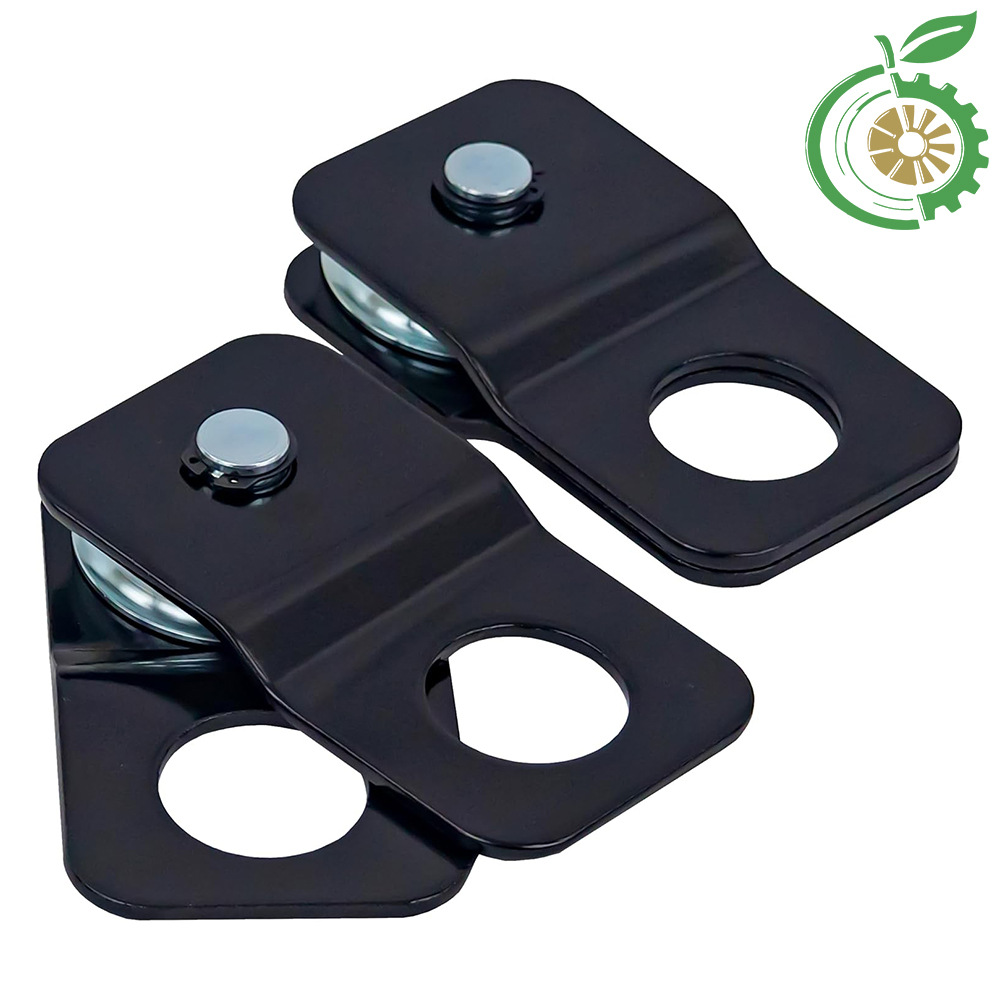 Factory Direct Sales Cross-Border 4t Off-Road Winch Stamping Pulley Movable Pulley Outdoor Off-Road Rescue Trailer Accessories Wholesale
