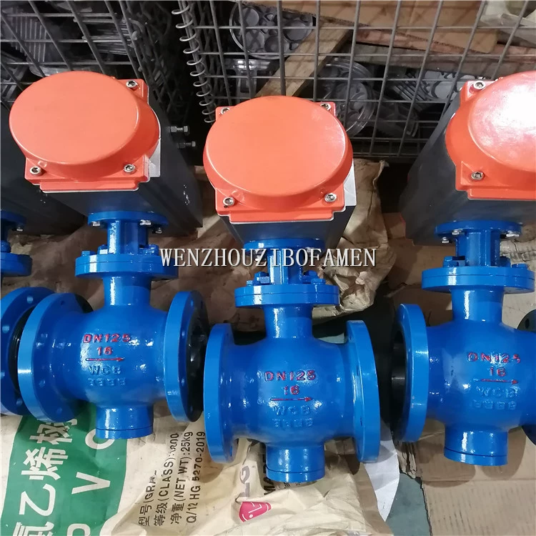 Жесткая уплотнительная боковая пневматическая эксцентриковая полусферическая PQ640Y-16C PBQ640Y-16C шаровой клапан для разгрузки золы