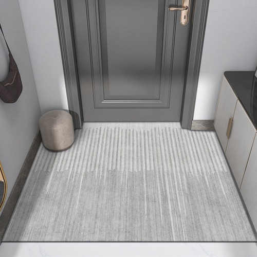 Nordic Entryway Dustproof Anti-slip Rugs, Luxurious Home Use, Hallway Water Absorbent Crystal Velvet Mat, Cuttable Entrance Mat