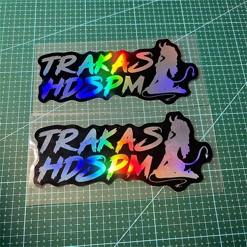 レーザー TRAKAS HDSPM オートバイ面白い美少女悪魔オートバイヘルメット DIY 装飾車のステッカー|undefined