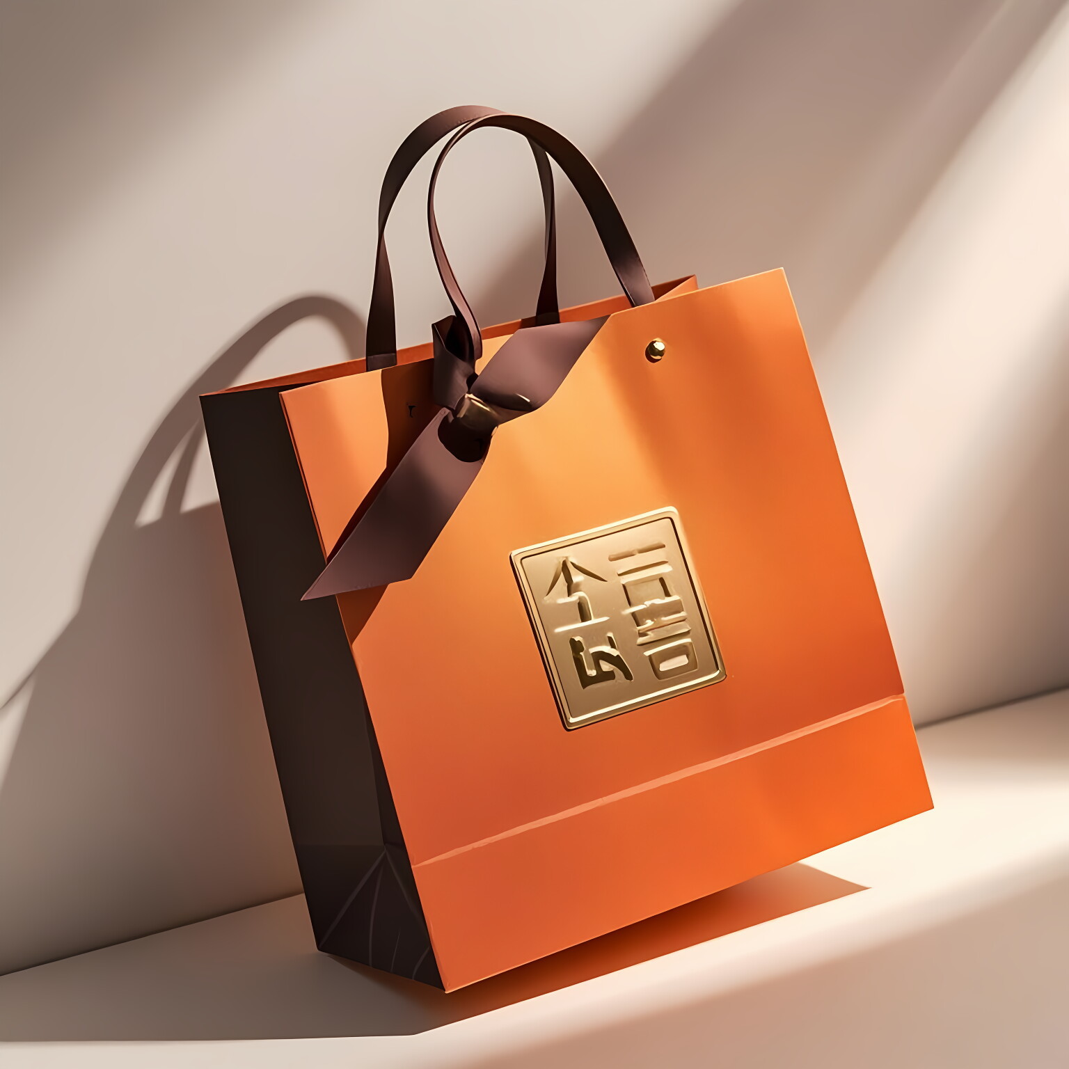 纸袋啶制手提袋礼品袋服装店礼品袋子轻奢高档撸串玫瑰简约虎年