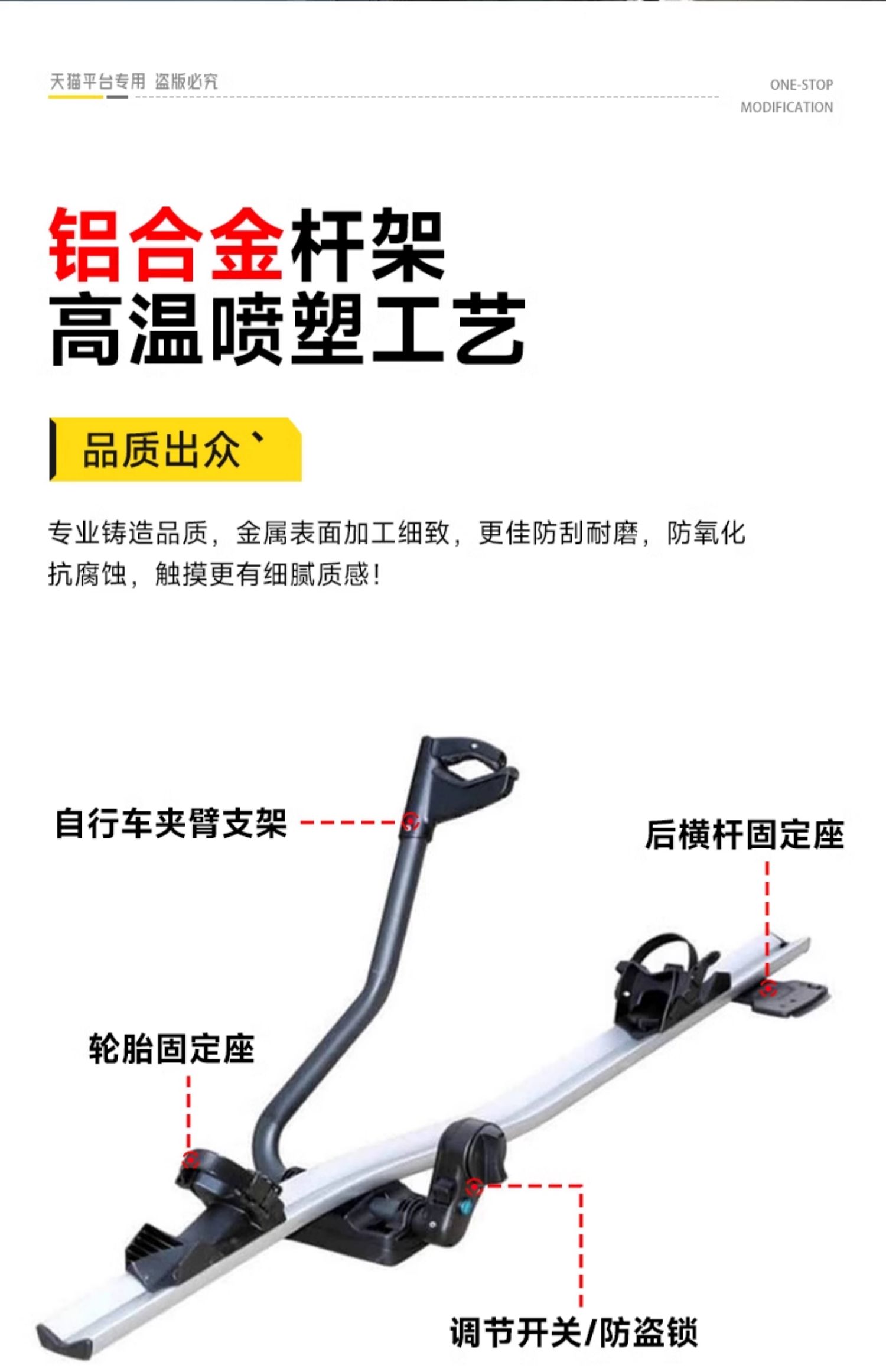 Suitable for Jietu Traveler Universal Shanhai T2 Bicycle Rack Roof Bicycle Rack Luggage Rack Car Rack Bicycle