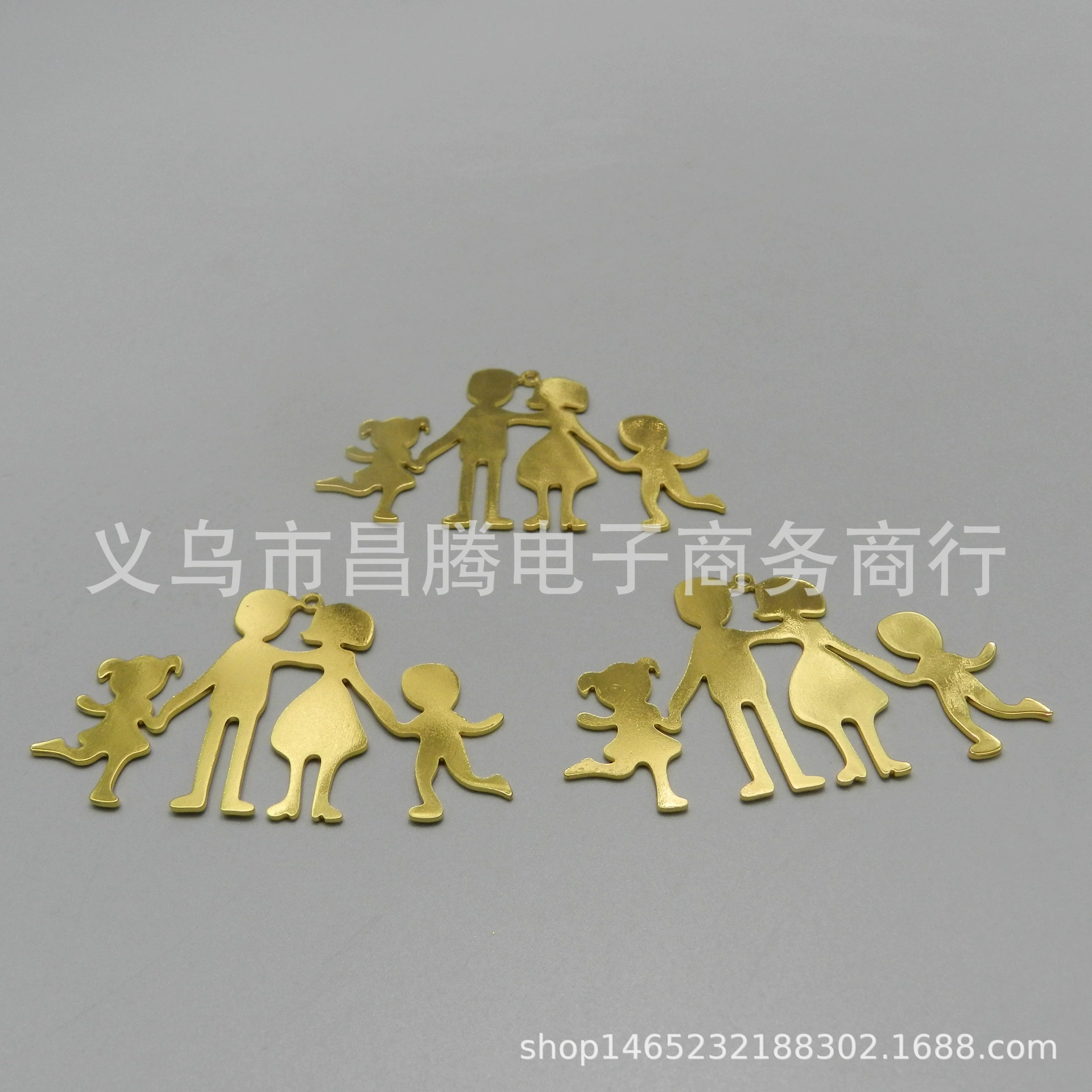 Сохраняющее цвет гальваническое зеркало из нержавеющей стали член семьи ручной работы ювелирные аксессуары DIY семейная подвеска счастливой личности