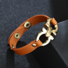 Fashionable brand design bracelet, polyurethane metal jewelry, accessory, 2023, simple and elegant design, wholesale