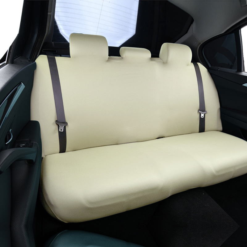 Car rear seat cover set with elastic backrest cover, cushion cover, fabric anti-slip thin model, universal for all seasons