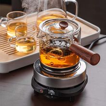 煮茶器套装耐热养生玻璃煮茶炉蒸汽茶壶加热小电热炉家用熬